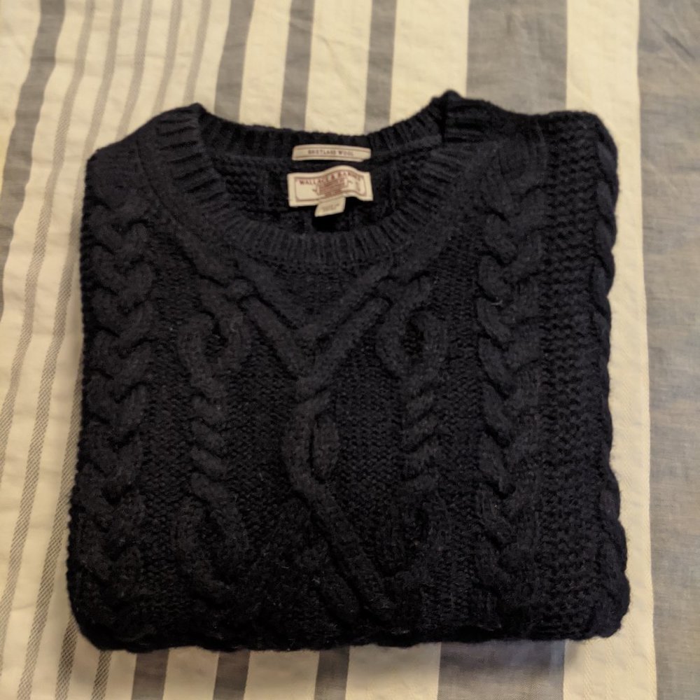 J Crew Wallace & Barnes Shetland Wool Sweater